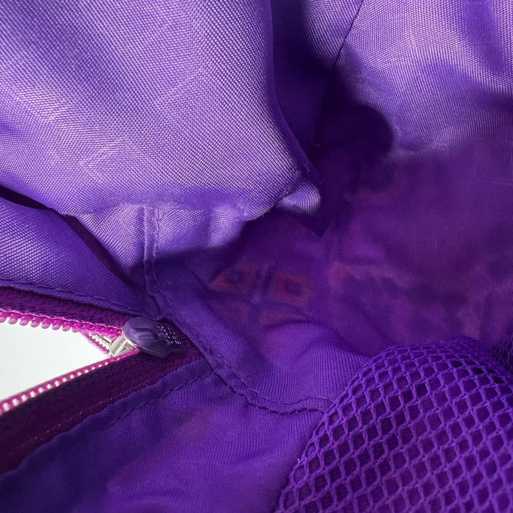 Vera Bradley Purple Geometric Print Zippered Cosmetic Travel Pouch‎ Bag